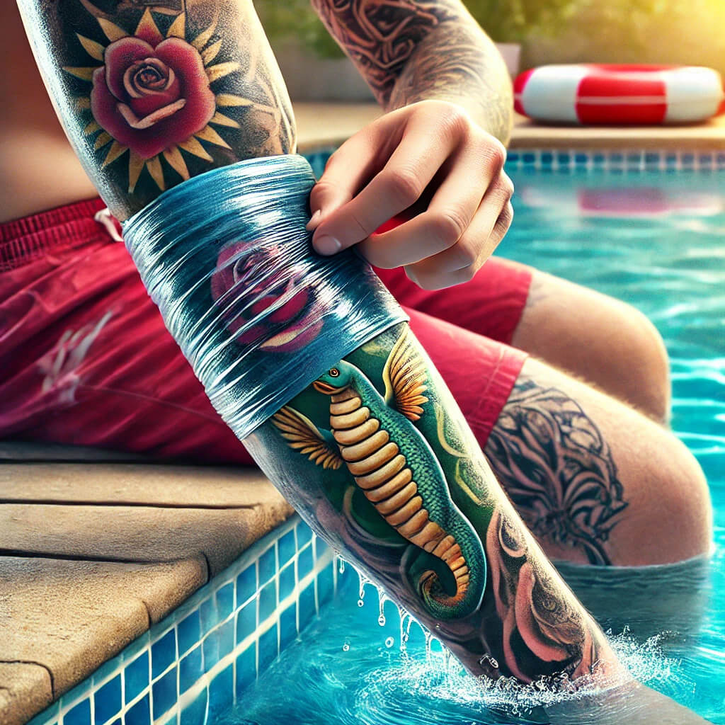 Tattoo Schutz vor Wasser